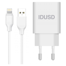 Cargador Smart  2USB 2.4A + Cable Lightning