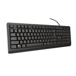 Teclado con teclas silenciosas y resistente a los vertidos