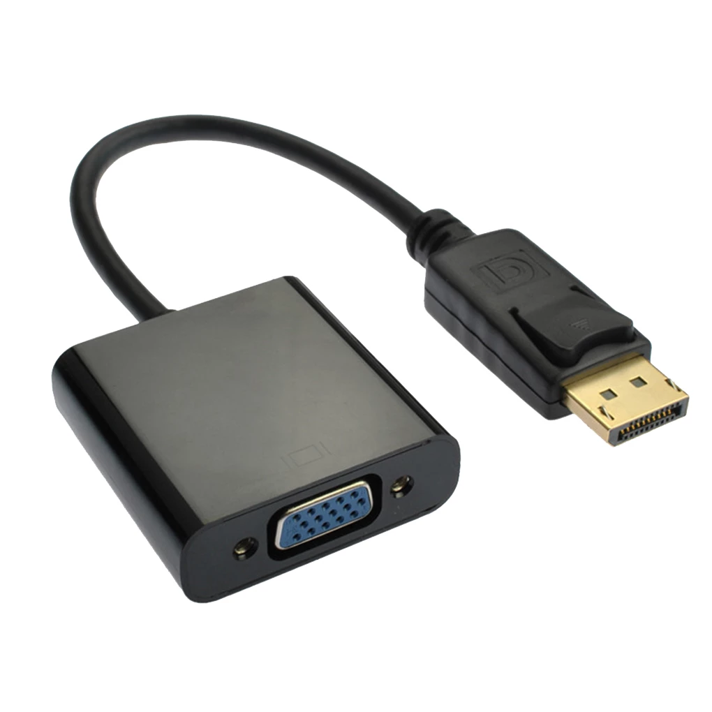 Cable Adaptador DisplayPort a VGA Negro - Imagen 2