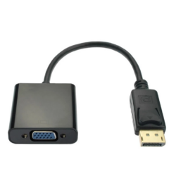 Cable Adaptador DisplayPort a VGA Negro