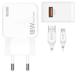 Cargador Rápido QC3.0 + CABLE Type-C