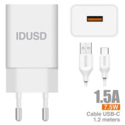 Cargador movil 1.5A + Cable Type C